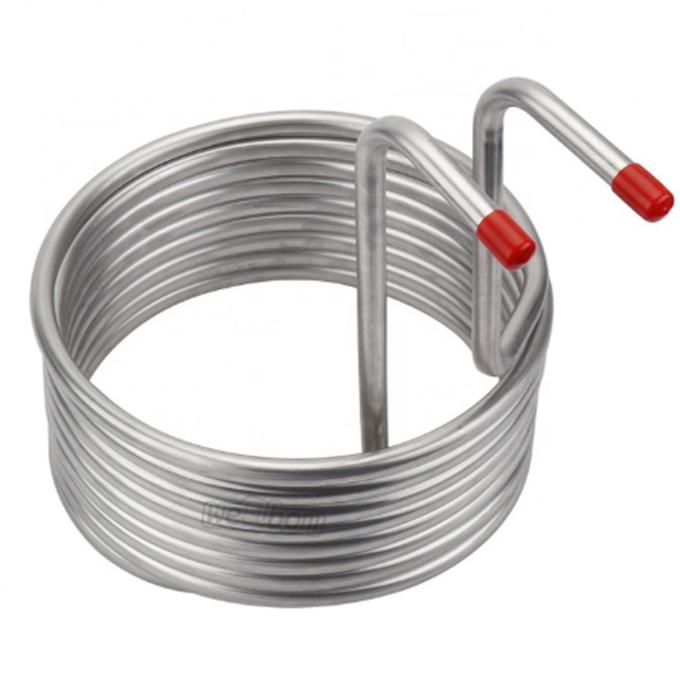 Heat Transfer Tube Double Coil 400Kw Air Conditioner Heat Exchanger