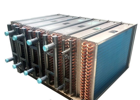 High Durability Copper Tube Fin Heat Exchanger For Chiller Water Cooling Area