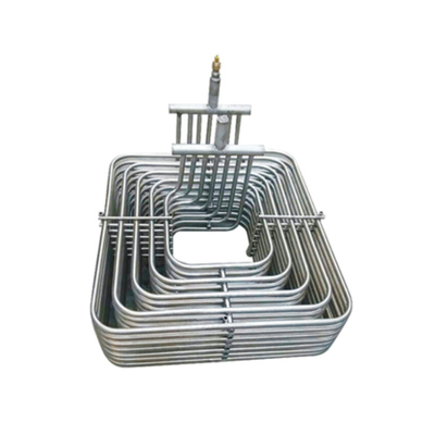 Heat Transfer Pure Titanium Coaxial Heat Exchanger Condenser Coil