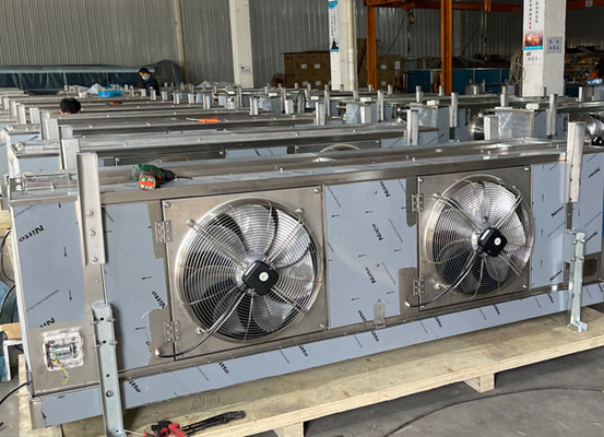 Two fans Air Condenser Cooler Condenser Use for Vegetable Refrigeration