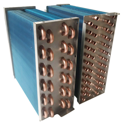 R134A Sandblasting Finned Type Heat Exchanger  Copper Louvered