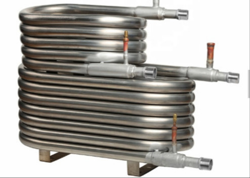 10m3/h Coaxial Heat Exchanger For Food / Beverage Factory