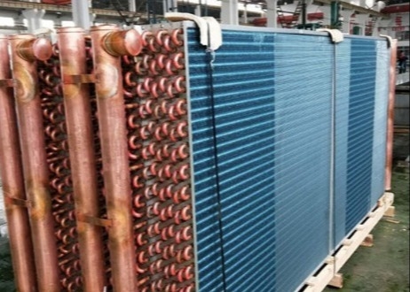 Compact Fin Type Heat Exchanger For Commercial / Industrial Refrigeration Equipment