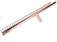 Distributor Head Heat Exchanger Copper Coil Tubes With CE ISO 9001 Certification