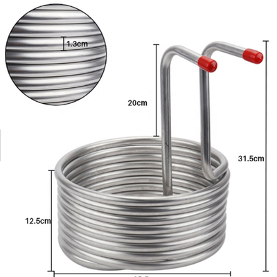 Saltwater SS316 Spiral Heat Exchanger Tube