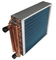 1/2&quot; diameter copper fin type heat exchanger use for central air conditioning