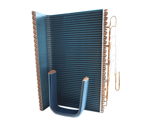 Folding Copper Tube Fin Type Condenser Coil Heat Exchanger