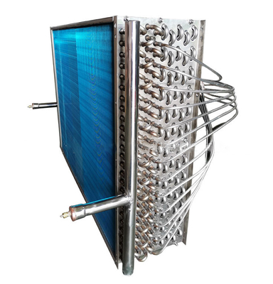 Copper Finned Aluminum Tube Heat Exchanger Customized Made Dimension