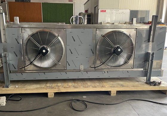 Two fans Air Condenser Cooler Condenser Use for Vegetable Refrigeration