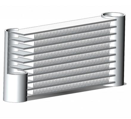 Copper Finned Tube Microchannel Heat Exchanger for Air Conditioner Products